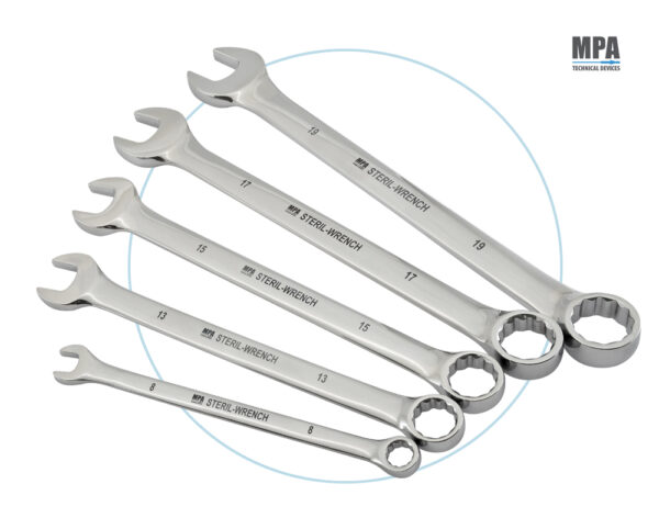 chiavi combinate per aria sterile in aisi 316l hrc 70 kolsterizzato