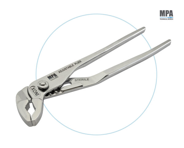 pinza regolabile autoclavabile in acciaio inox