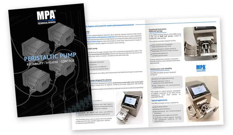 Brochure MPA PERISTALTICA anteprima inglese