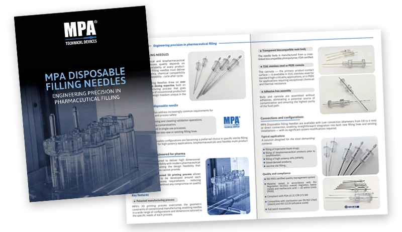 Brochure MPA AGHI MONOUSO anteprima inglese EN Brochure MPA disposable needles anteprima inglese EN