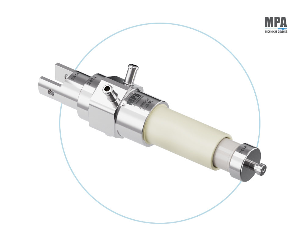 Pompa di dosaggio sostituibile alla versione in vetro per macchina Bosch  liquidi sterili iniettabili - MPA Technical devices
