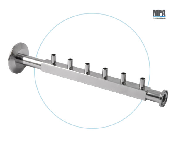 manifold-distributore in acciaio