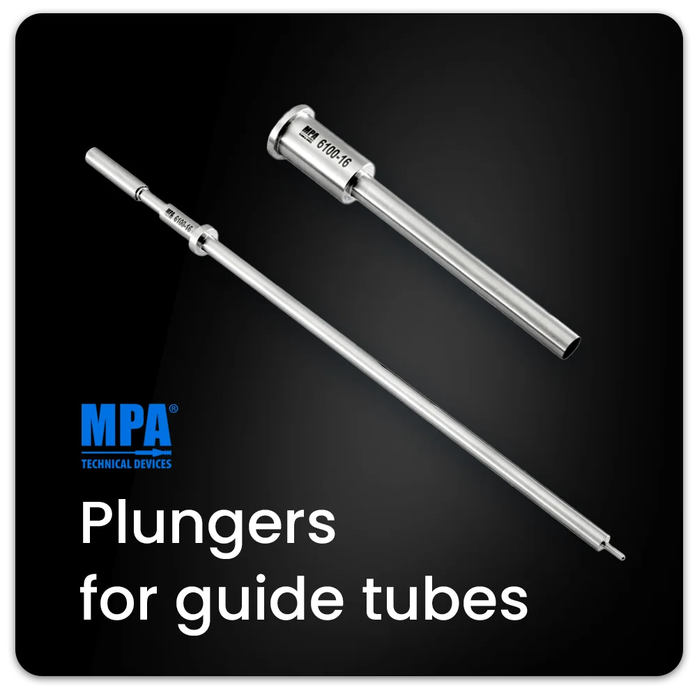 Plungers for guide tubes by MPA Technical Devices